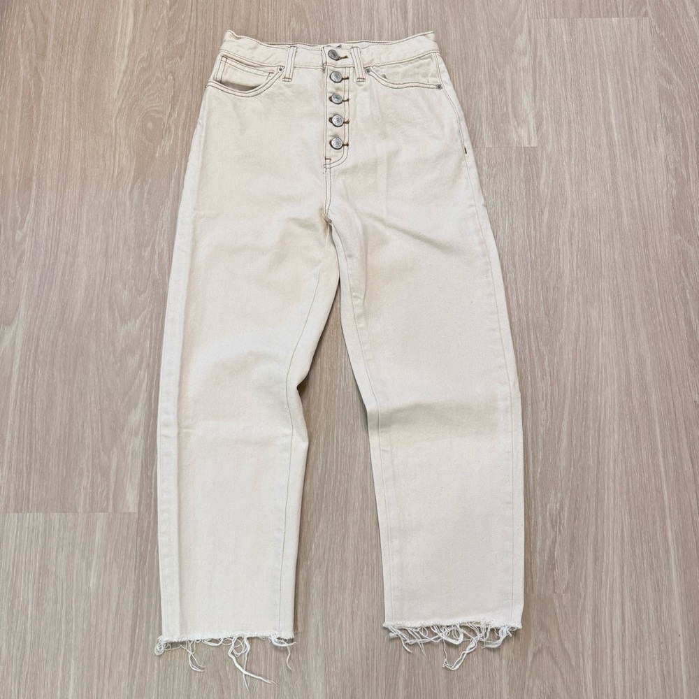 Free people Barrel Jean in Ivory